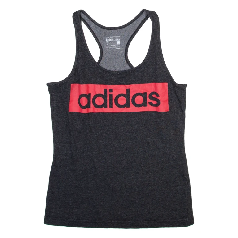 ADIDAS Womens Vest Grey Sleeveless S