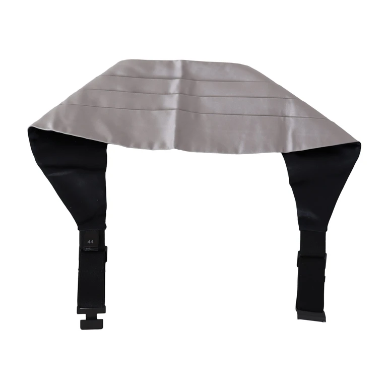 Dolce & Gabbana Gray Men Waist Belt Silk Cummerbund - Men