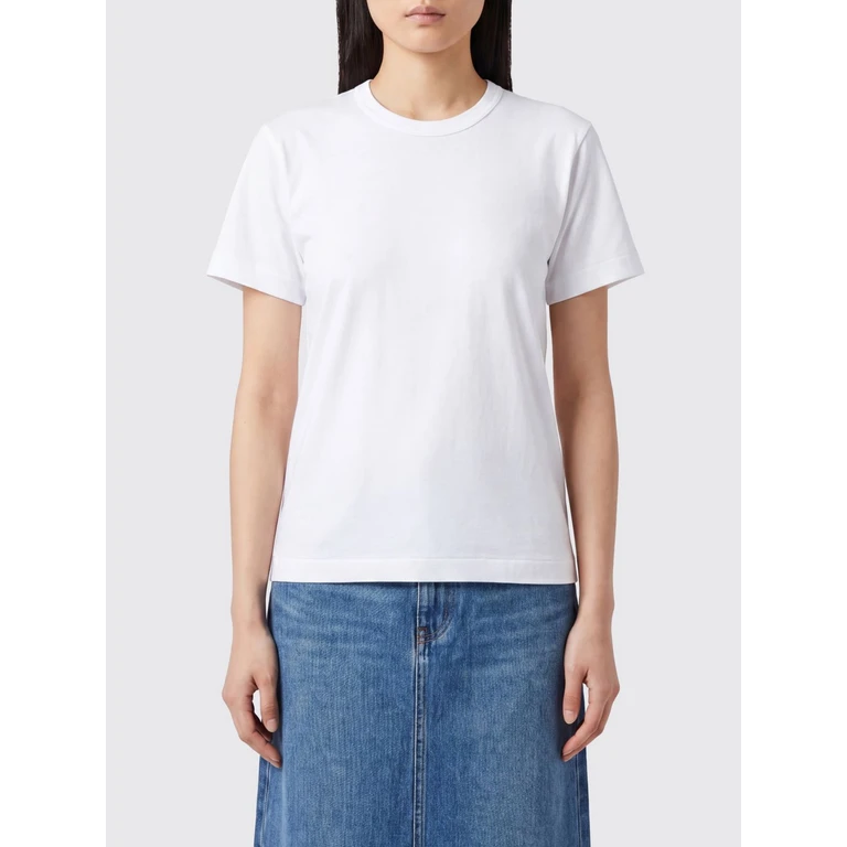 Slim Fit Cotton T-Shirt with Back Logo Print (AXT340WHITE)
