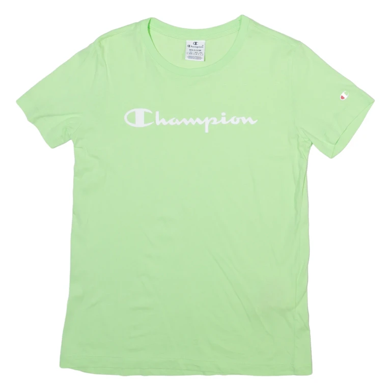 CHAMPION Boys T-Shirt Green M