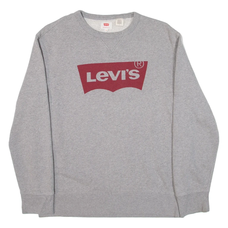 LEVI'S Womens Sweatshirt Grey M