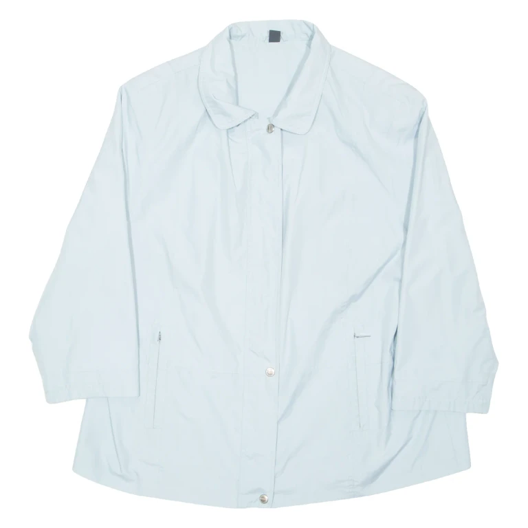 Womens Coach Jacket Blue Nylon UK 18