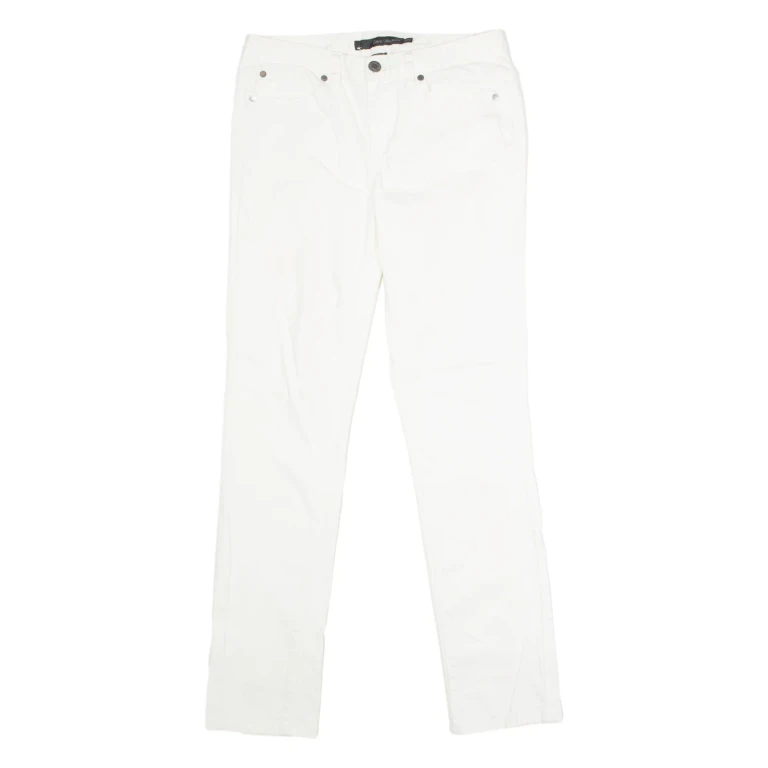 CALVIN KLEIN JEANS Womens Jeans White Regular Skinny W28 L30