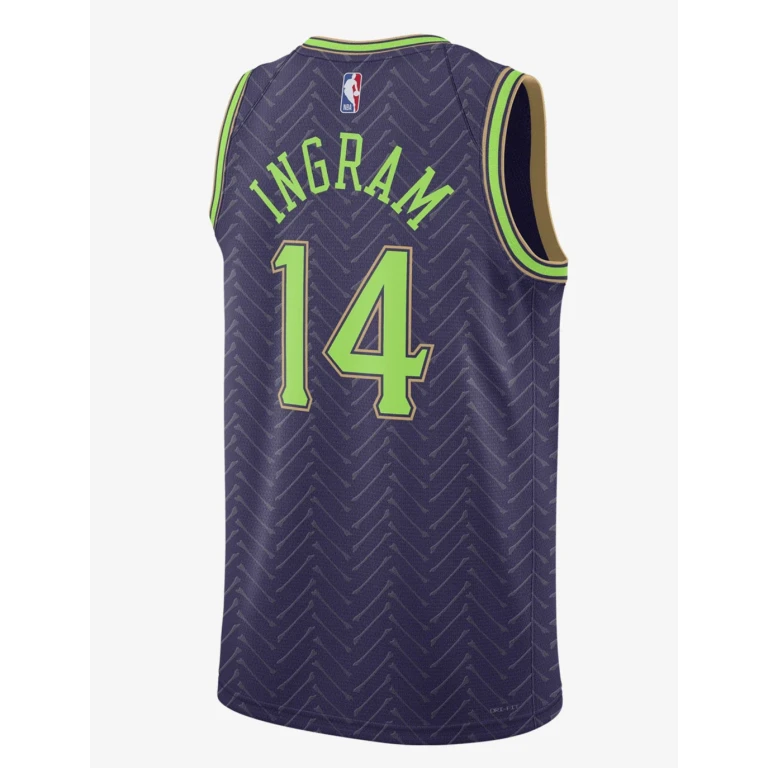 Men's NBA New Orleans Pelicans 24/25 City Edition '14 Ingram' Swingman Jersey