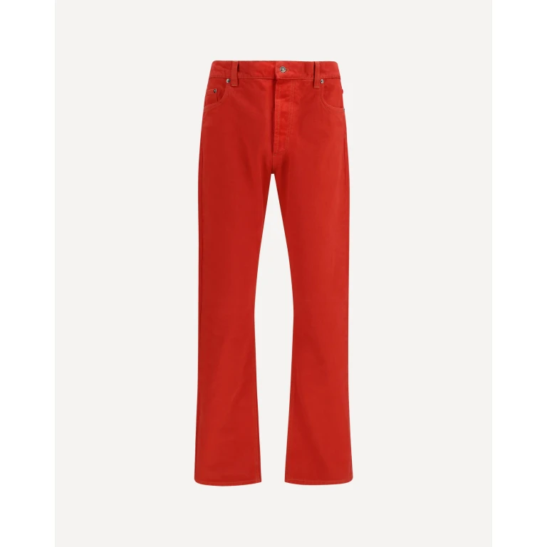 Straight-leg cotton denim Jeans Male 31
