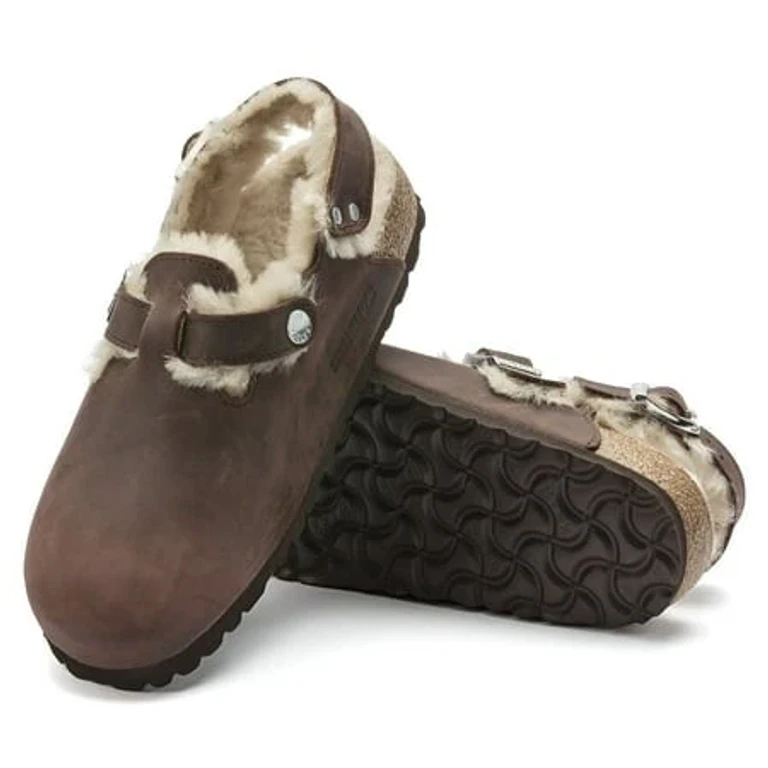 Unisex Tokio Shearling Natural Leather Brown