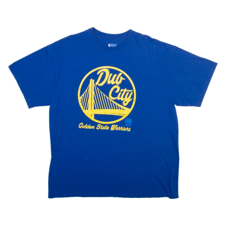 NBA Golden State Warriors Mens T-Shirt Blue USA XL