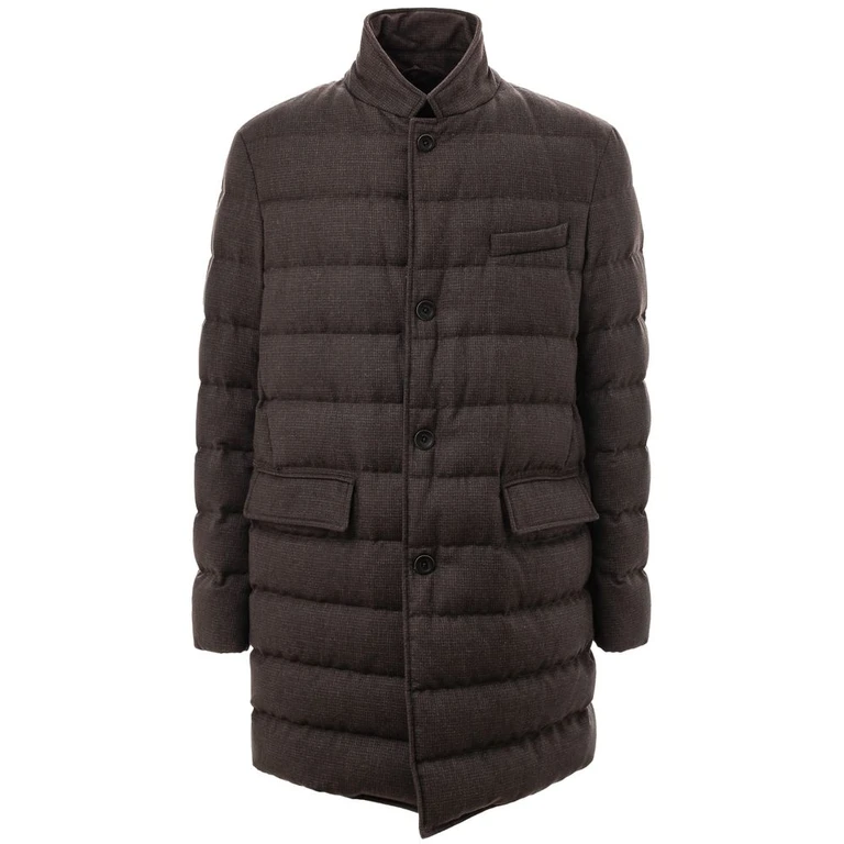 Herno Brown Wool Jackets & Coat Clothing - Men