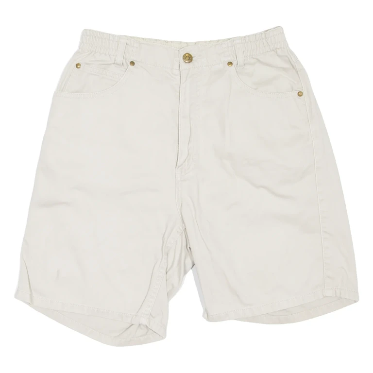 TEDDY'S Womens Casual Shorts Beige XS W26