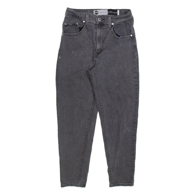 LEVI'S Silver Tab Womens Jeans Grey Relaxed Mom W24 L25