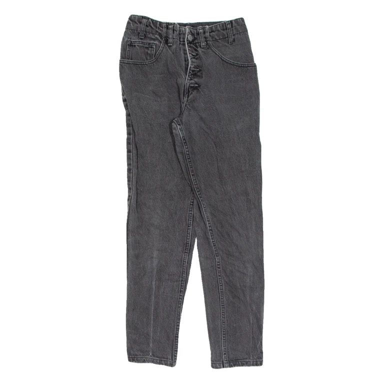 GUESS Womens Jeans Black Slim Tapered Charcoal Wash W26 L27