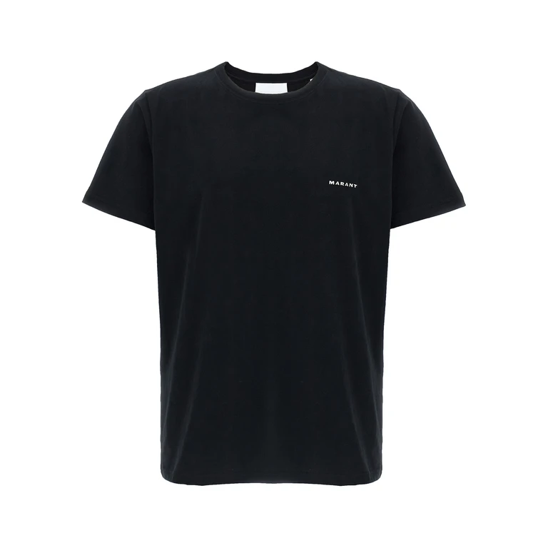 Marant Black Cotton T-Shirt - Men