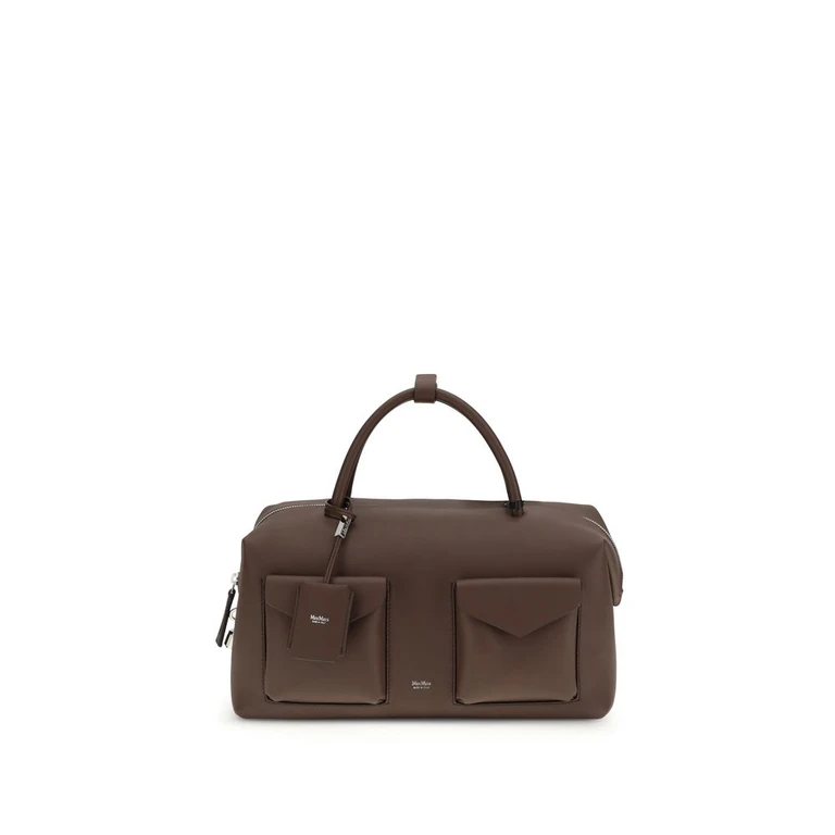 Max Mara Brown Calf Leather Bos Taurus Handbag Bag - Women
