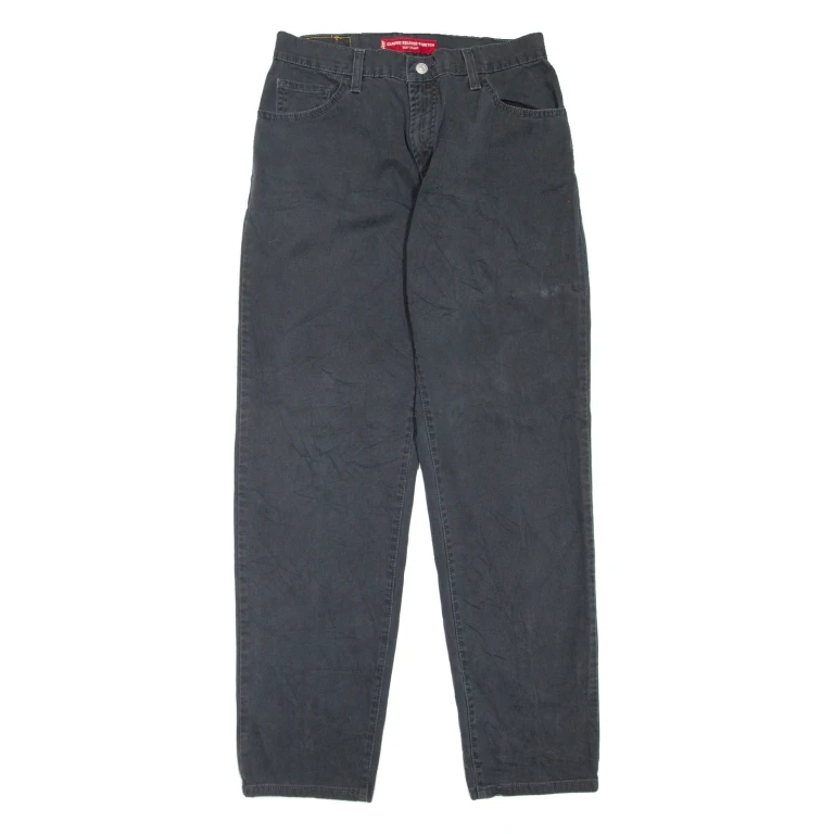 LEVI'S 550 Womens Jeans Black Regular Mom W28 L31