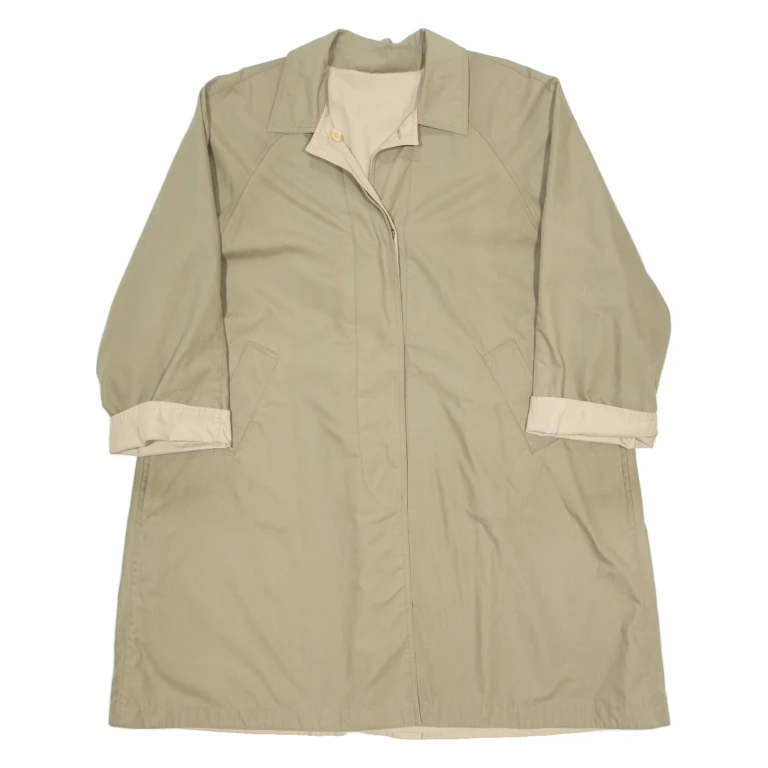 Mens Trench Coat Beige 90s L
