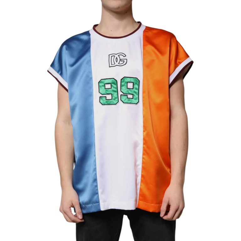 Multicolor Jersey Tank Sleeveless T-Shirt Polyester - Men