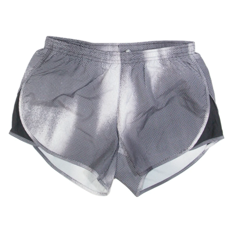 NIKE Womens Sports Shorts Grey Relaxed Spotted XS W26