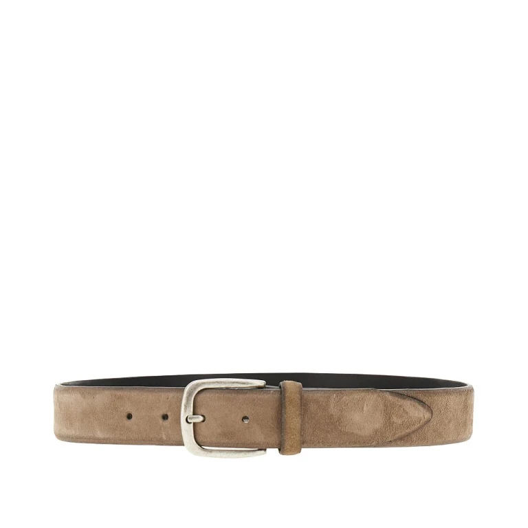 GIANNIFRANCO BELTS Suede leather belt Man 95