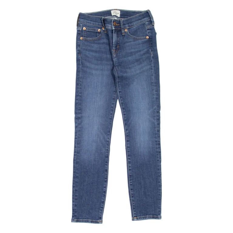 J.CREW Toothpick Womens Jeans Blue Slim Skinny Stone Wash W23 L25