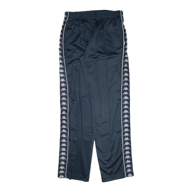 KAPPA Womens Track Pants Blue Straight L W28 L32