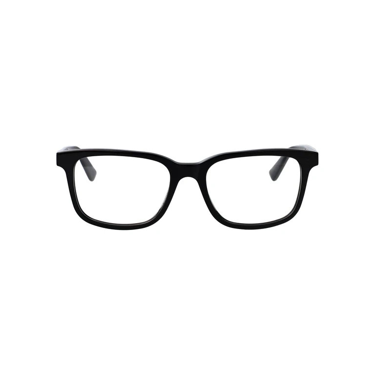 Alexander McQueen Am0541o 007 Black-black-transparent Recycled Acetate Optical - Men