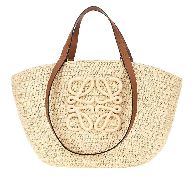 Raffia medium 'Eclipse' basket bag Woman One Size