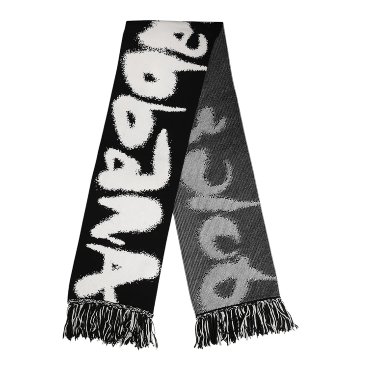 Dolce & Gabbana Black Logo Neck Warmer Wrap Men Shawl Scarf Cashmere - Men