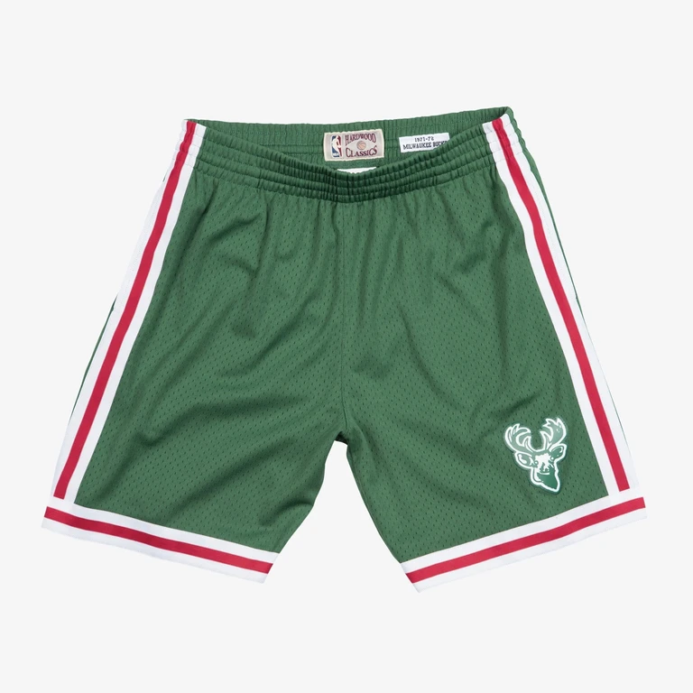 Men's NBA Swingman Road Shorts Bucks 71-72