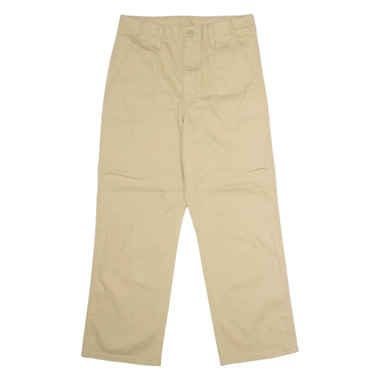 LEVI'S Womens Trousers Beige Regular Straight W29 L27