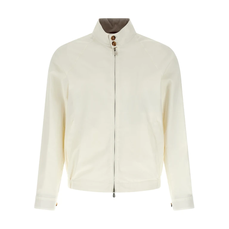 Brunello Cucinelli White Cotton Full-Length Jacket Clothing - Men