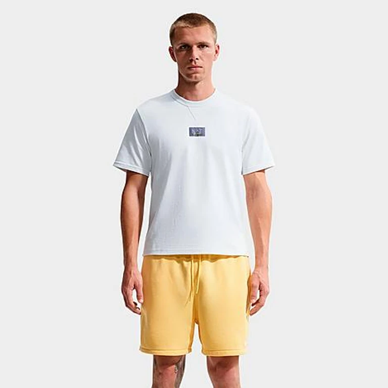 Nike Men's Sportswear Tailored Premium Patch T-Shirt in Summit White Size: XS