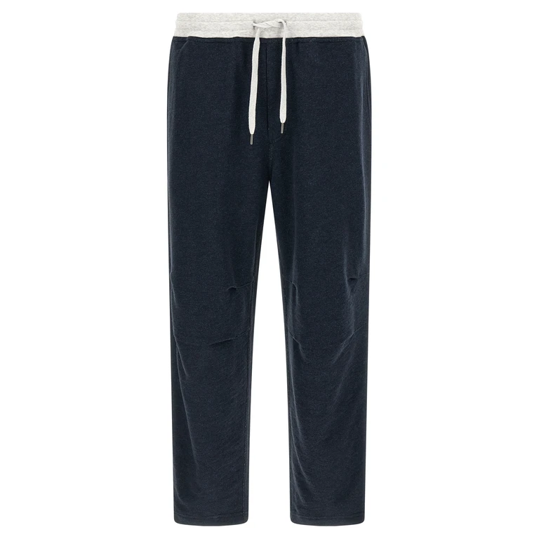 Brunello Cucinelli Blue Cotton Joggers (workout Pants) - Men
