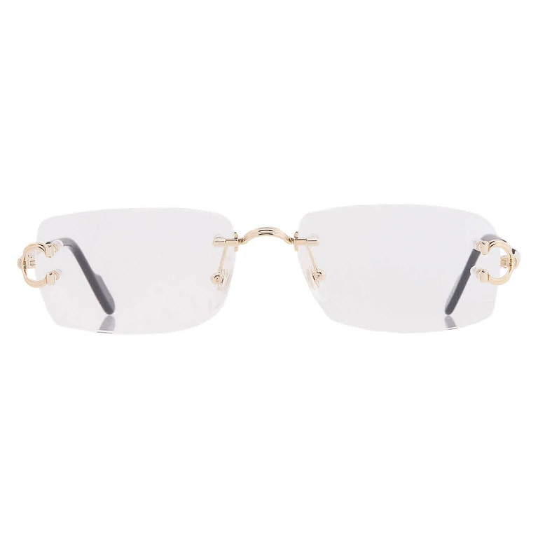 Cartier Demo Rectangular Mens Eyeglasses CT0563O 001 56