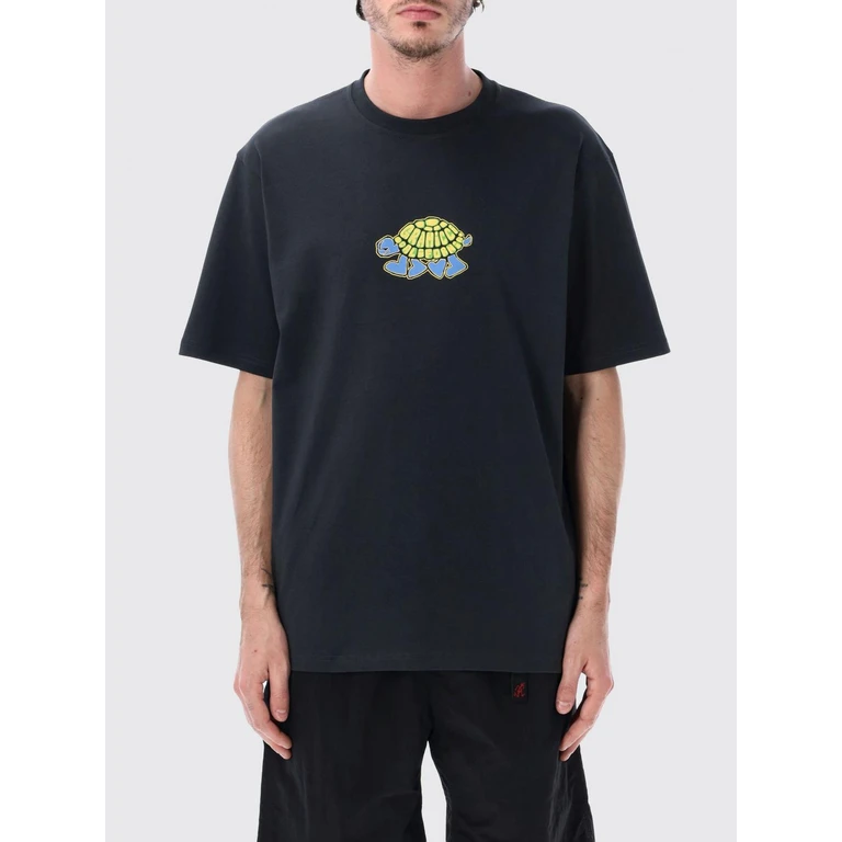 Short-Sleeved Cotton T-Shirt with Wildlife Graphic Print (G6SUT109VB)