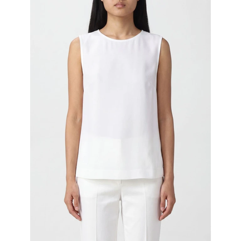 Sleeveless Polyester Top with Crew Neck (FD38151218)