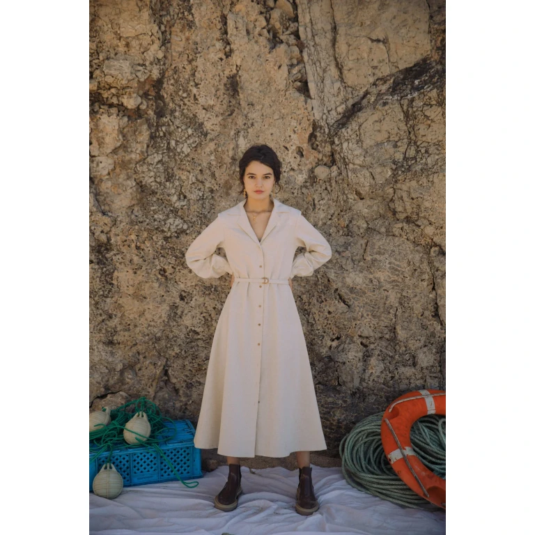 ANADYR DRESS - TEXTURED LINEN