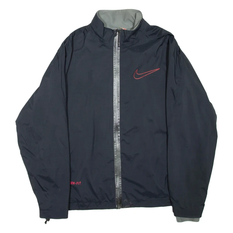 NIKE Mens Jacket Black Nylon L