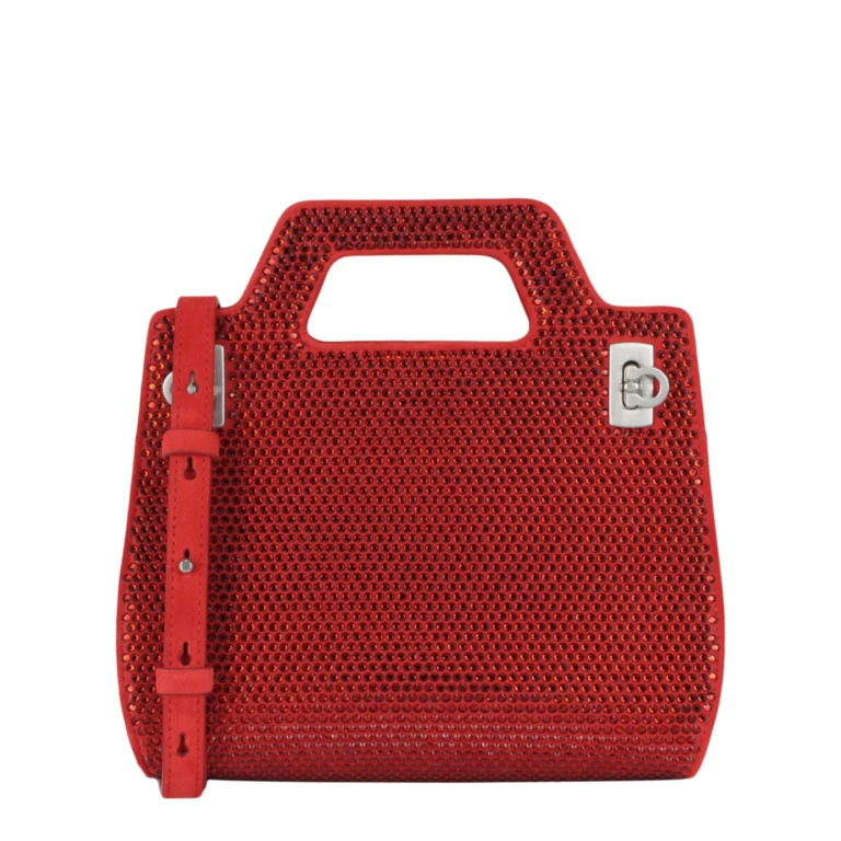 Wanda Mini Stain and Strass Top-Handle Bag