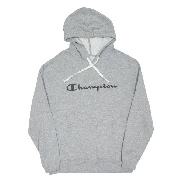 CHAMPION Mens Grey Hoodie M