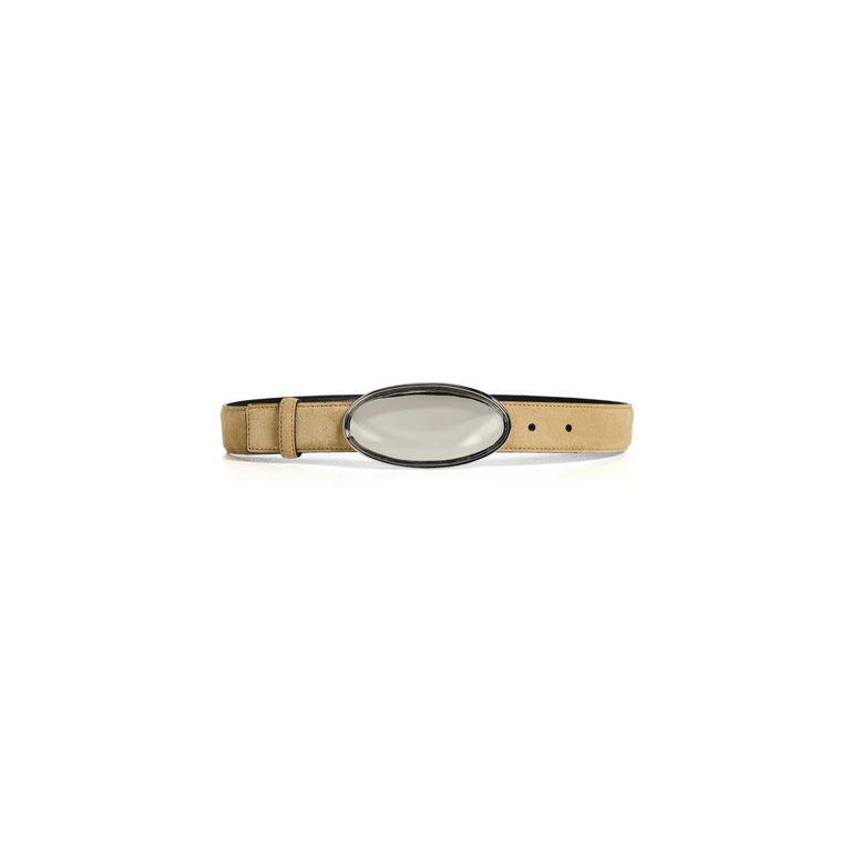 Altuzarra Oval Plaque Belt Tan L