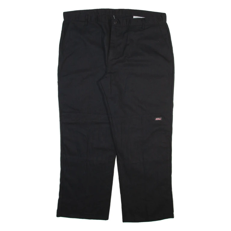 DICKIES Mens Trousers Black Relaxed Straight W42 L30