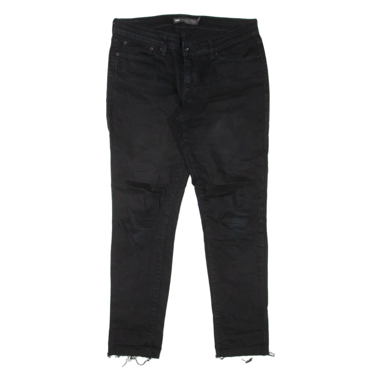 LEVI'S Modern Rise Womens Jeans Black Slim Skinny W32 L28