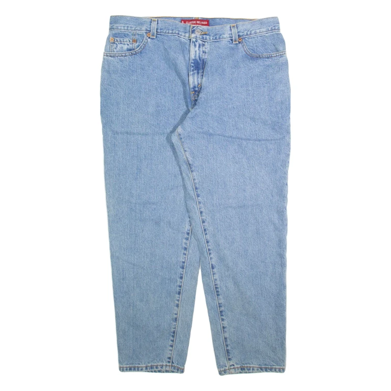 LEVI'S 550 Womens Jeans Blue Relaxed Tapered W34 L27