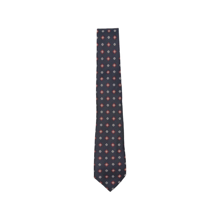 Geometric-pattern Pointed-tip Tie