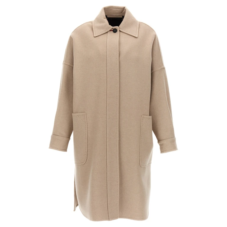 Max Mara Beige Cashmere Coat Clothing - Women