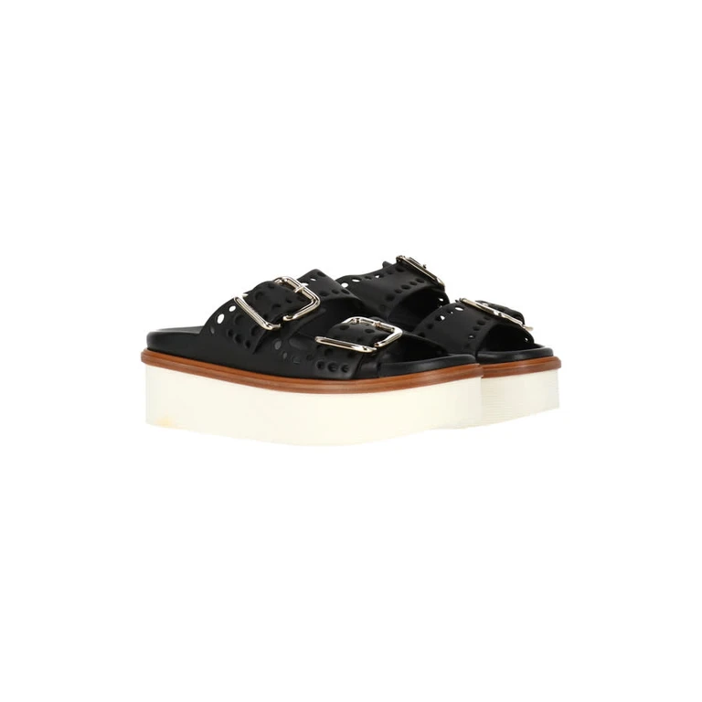 Tods Ladies Black Sandals