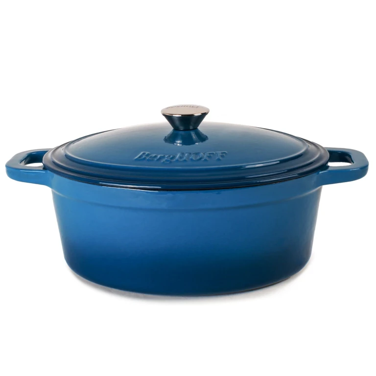 Neo Cast Iron 5qt. Oval Dutch Oven 11.5" with Lid, Blue