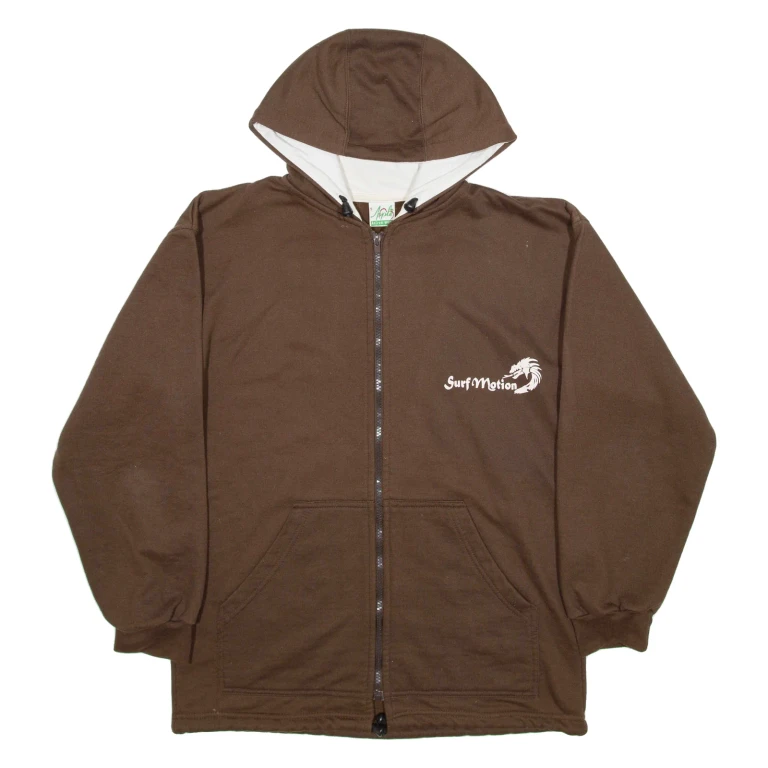 APPLE ACTIVEWEAR Surf Motion Mens Brown Hoodie S