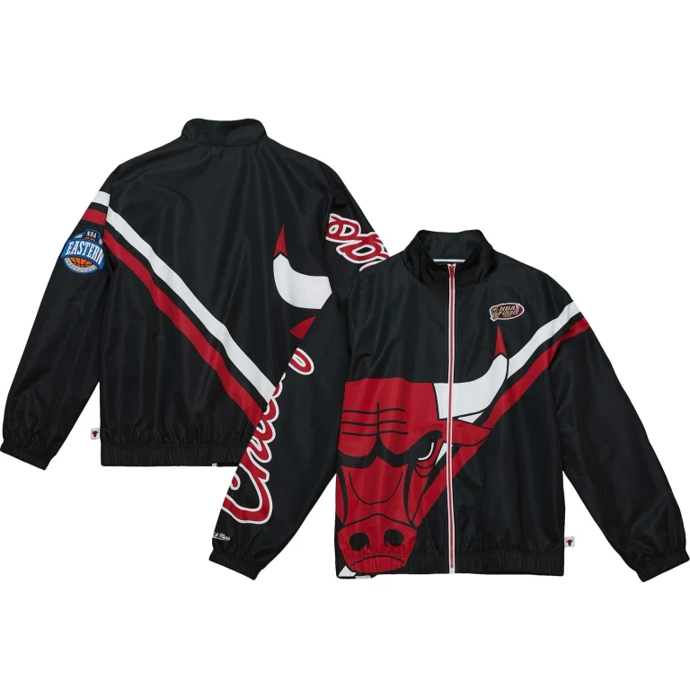Men's Exploded Logo Warm Up Jacket Bulls Jackets