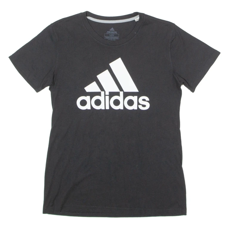 ADIDAS Mens T-Shirt Black Crew Neck M (NN1-170924-14674)